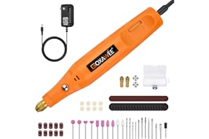 GOXAWEE 24V Utensile Rotativo, Mini Trapano Elettrico con 105 pezzi accessori, 18000 giri/min Cavo Elettrico Strumento Multifunzione per incisione, taglio, foratura, lucidatura, pulizia, fai da te