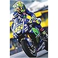 SIGN EVER Vr 46 Valentino Rossi Racing Wall Posters For Room Home Bedroom Boys Room Decoration Large Size 300 Gsm Vr 46 Wall Posters Multicolored L x H,12 Inches X 18 Inches