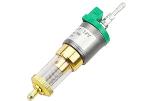 SQLJYU Pompe à Carburant pour Chauffage Diesel 12V 22ML 1KW-5KW - Remplacement étanche pour Eberspacher Airtronic D2 D4 12V, Pompe à Gasoil Double Filtre, Ultra-Silencieuse pour Moteur à Essence