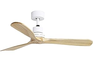 EXO lighting ventilador de techo sin luz BREEZE- ventilador techo 132 cm - ventiladores techo para interiores - ventilador techo madera de arce - Protección IP20