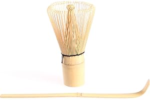 Goodwei Ustensile Kit pour Matcha: Chasen Fouet Japonaise à Matcha avec cuillière à Matcha Chashaku … (80 Blanc)