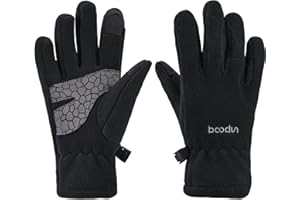 Arcweg Guanti Invernali Termici Leggeri Bambini Touch Screen in Vello Guanti Antiscivolo Sportivi Polsini Elastici Ragazze Ragazzi