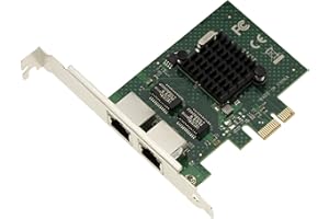 KALEA-INFORMATIQUE Scheda controller di rete PCIe x1 2 porte RJ45 doppia LAN GIGABIT ethernet 10 100 1000Mb 1G Chipset BroadCom BCM5720, profilo basso e alto