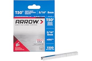 Arrow Staples T50 Box 1250 - 5/16 in