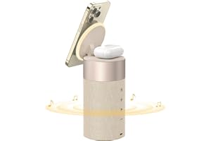 COLSUR Głośnik Bluetooth, bezprzewodowa ładowarka, głośnik Bluetooth z lampką nocną, 2 w 1, bezprzewodowa stacja ładująca do iPhone 14/13/12, AirPods Pro/3/2