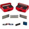 Grayne 8-Piece Set Professional Ski and Snowboard Edge Tuner Kit with Diamond Files, Gummy Stone, Bag - Sharpener Tool
