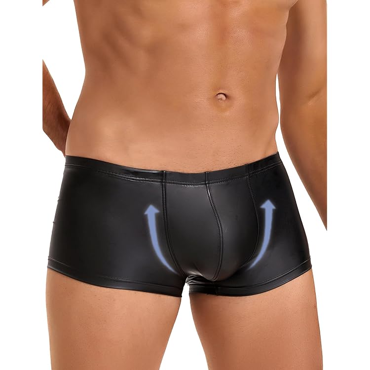 SMITIZEN Latex-Look Silikon-Shorts Für Herren – Glänzend, Gewölbt & Elastisch Für Party & Fetisch