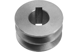 RANRAO Polea de correa en V, Polea de correa de hierro fundido en V, diseño de doble ranura para motor, accesorio de herramienta eléctrica (56x30x24mm)