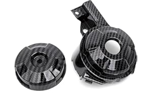 Mokuo Motorcycle Carbon Fibre Round Lock Cover Fit For Honda Grom Msx125 SF 2013-2016 Fairings Kit Parts