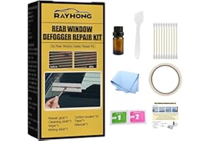 tacery windshield repair kit | Car Rear Window Defroster Repair | Heated Rear Window Repair Kit | Repair The Mist of Auto Rear Window Glass Fix Broken Defogger Grid Lines
