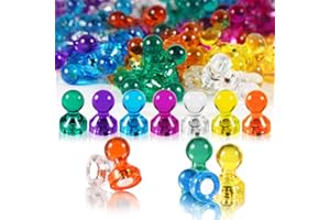 LONELY HIGH HEELS Magnesy neodymowe, 42 sztuki, 7 kolorowych kolorów, koraliki magnetyczne, 11 x 17 mm, wielofunkcyjne magnesy na tablicę suchościeralną, nadają się do biura w domu, ekskluzywne i praktyczne