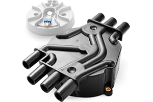 Bravex Ignition Distributor Cap and Rotor Kit fits Chevy Express 1500 GMC Jimmy Olds 96-07 4.3L V6 D328A 10452458 DR475 Brass Terminals