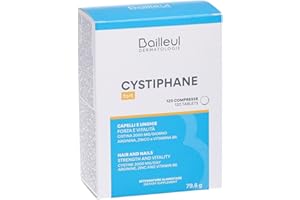 Cystiphane Confezione da 120 Compresse - Integratore alimentare contiene amminoacidi, vitamina B6 e zinco. Contribuisce alla crescita di Capelli e Unghie