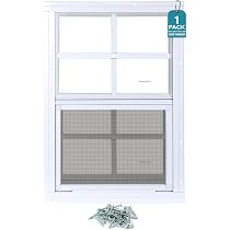 2 Schuppenfenster 30,5 X 30,5 Cm – Weiß, Aluminium & Gehärtetes Glas