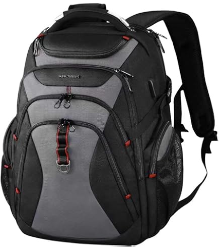 SOCKO Laptop Backpack 18.4 Inch Nylon Water Resistant Durable Travel Bag  Hiking Backpack College Shoulder Backpack for 18-18.4 Inch Laptop Notebook  Computer Gray : Amazon.de: Fashion