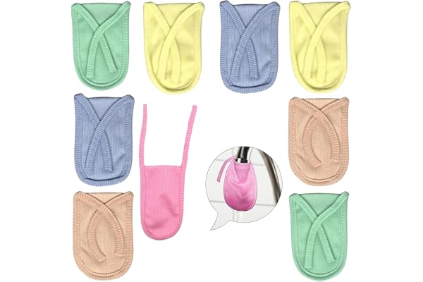 Sangpri 10-Pieces Double Layered Reusable Cotton Water Filter Tap Cover Cloth for Home, Kitchen, Public Places Drinking (Multicolor)