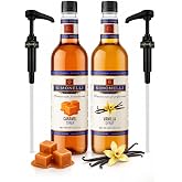 SIMONELLI CHOCOLATE Kahve ve Kokteyl Şurubu Karamel Aromalı + Vanilya Aromalı 70 CL + 2 ADET POMPA