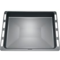 Bosch HEZ331072 Backblech Emailliert – Für Kuchen, Plätzchen, Brot & Brötchen, Pyrolysefähig