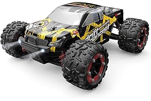 Deerc - Auto telecomandata in scala 1:18, motore brushless 60 km/h, auto da corsa veloce 4WD con 2 batterie per 40 minuti di durata, 2,4 GHz, 2 carrozzerie per adulti e bambini, 300E