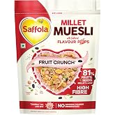 Saffola Millet Muesli with Crunchy Flavour Pops & High Fibre | 650g [Apply 41% Coupon]