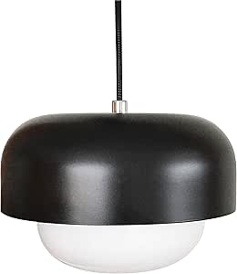 Dyberg Larsen Mattschwarz Haipot Hangeleuchte Hergestellt Aus Mattschwarzem Metall Und Opalglas Fur Die Verwendung In Innenraumen E27 60w Danisches Design Modern Leicht Amazon De Garten