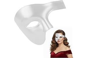 Balinco Media Máscara Ópera, Máscara Hombre, Máscara Mujer, Máscara Carnaval Veneciano, Media Máscara, Máscara Halloween, Máscara Disfraces