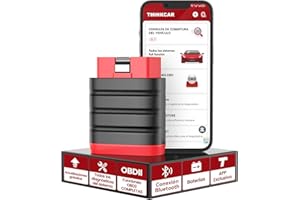 THINKCAR ThinkDiag Mini Obd2 Bluetooth para iOS y Android, Nueva Maquina Diagnosis Coche de Todo el Sistema Automotriz,Diagnosis Coche Multimarca Actualización Gratuita,Obd2 Diagnosis