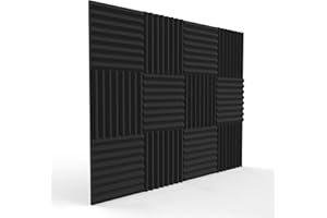 24 pcs Uncompressed Pro-coustix Ultraflex Wedge Acoustic Foam For Recording Studios, Gamers, Youtubers, DJ Booths and Podcasters. These are for improving sound in your studio not for sound proofing.