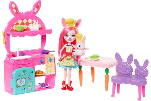 Enchantimals - Coffret Mini Poupée - La Cuisine Du Lapin, FRH47