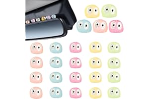 dinghaole 20Pcs Colorful Luminous Cute Luminous Soot Sprites, Funny Car Accessories, Anime Decor for Car Rearview Mirror, DIY Funny Gifts, Cute Decor for Home Garden Office Rearview Mirror Accessories