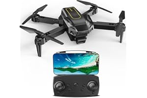 JICICUXI Drone avec Caméra 1080P pour Enfant et Adulte, Mode sans Tête, Maintien d'Altitude, 360°Flips pour Enfant ou Débutant Cadeau,Doré