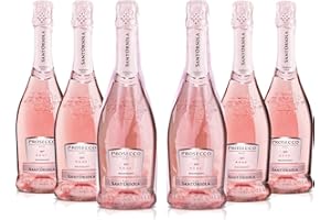 Sant'Orsola - Prosecco D.O.C. Rosè Millesimato Extra Dry, da Uve Glera e Pinot Nero, Gusto Delicato con Note Fruttate e Floreali, 6x750 ml