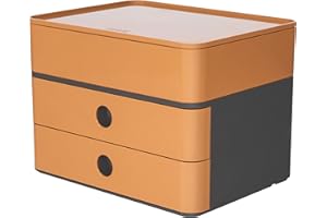 Han 1100-83 Smartbox Plus Allison - Cajonera con 2 cajones y caja para utensilios, color marrón