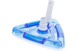 U.S. Pool Supply Weighted Transparent Triangular Pool Vacuum Head with Swivel