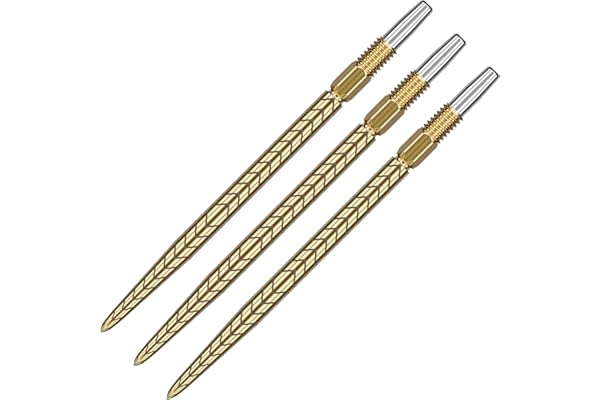 TARGET Darts Swiss Point Dart Points, RVE (3 packs de pointes) 26MM/30MM/35MM/40MM - Gold/Silver/Black | Changer les pointes de fléchettes, les pointes Swiss Storm, les professionnels Dart Accessories