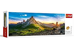Trefl Passo di Giau, Dolomity Puzzle Panoramiczne 1000 Elementów o Wysokiej Jakości Nadruku, od 12 lat