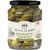 Kemal K&uuml;krer Kornişon Turşu No:2 Cam Kavanoz 680 gr