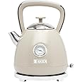 Haden Bristol Electric Kettle - Sleek Rapid-Boil Stainless Steel Electric Kettle with Spacious 1.7 Litre Capacity, Concealed Heating Element, Rotational Base, Innovative Safety Features, Putty
