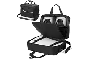 Topretty Funda de Transporte para PS5, Funda de Viaje para mandos y Accesorios PS5, Funda de Transporte Protectora PS5 con Correa de Hombro Funda de Viaje Compatible con la Consola Playstation 5