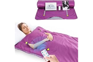 VAYOTOY Infrarot Sauna 2 Zone Digital Heim Saunadecke Professionel Detox Therapie Home Mobile Sauna Tragbare Oxford Saunadecke mit 4 Sicherheitsschutz für heißes Schwitzen, Entspannung, Detox (Lila)