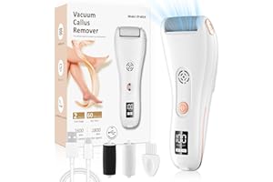 QIANSHOUYAN Rapeuse Pieds Electrique Professionnel Avec Fonction D'Aspiration, 2 Vitesses Pour éLiminer La Corne Des Pieds, Ensemble De PéDicure, Soins Des Pieds éLectriques, éLiminateur De CallositéS