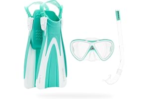 CRESSI Seashell Seekers Set for Children 3–7 Years, Mask with Fabric Strap and Snorkel, Complete Kit for Sea, Pool, Swimming, Snorkelling and First Dives