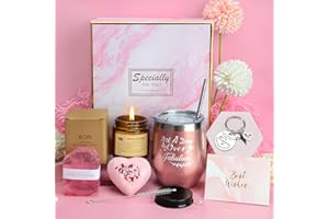 YYDSXK Set Regalo Donne, Idee Regalo Ragazza Compleanno, Tazza da Caffè con Coperchio, Regalo per la Festa Della Mamma, San Valentino, Relax Regali per Mamma, Sorella, Nonna, Fidanzata Set Regalo