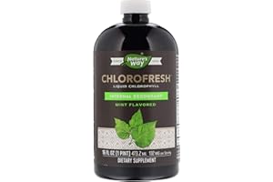‎NATURE'S WAY Nature's Way Chlorofresh, Mint Flavor, 16 Ounce, Glass Bottle (Pack of 2)