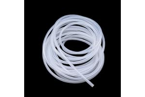 iMeistek Silicone Hose 3 mm ID x 5 mm OD 6 Metres, Flexible Food Grade Hose Silicone Hose Water Air Pipe Transparent