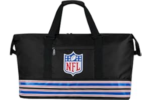 NFL Bolsa de Deporte para Hombres con Bolsillos y Cremallera, Bolsa de Gimnasio y Viaje, Bolso Deporte 54 x 21 x 40