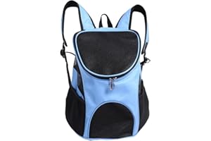 Homieco Zaino per Cucciolo e Gattino, Zaino per Animali Domestici, Borsa da Trasporto per Gatto Cane Fino a 3 kg, Sacca da Trasporto per Gatto e Cane per Viaggio / Escursionismo / Campeggio