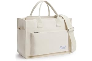 Fancy Forest Kalidi Shopper Bag Women's Large Canvas Work Bag Women's Handbag Shoulder Bag Crossbody Bag Tote Bag for Work Office Travel Shopping School