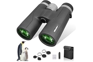 UBeesize Jumelles compactes HD 10 x 42 - pour Observation des Oiseaux, randonnée, Chasse, Tourisme - Noir