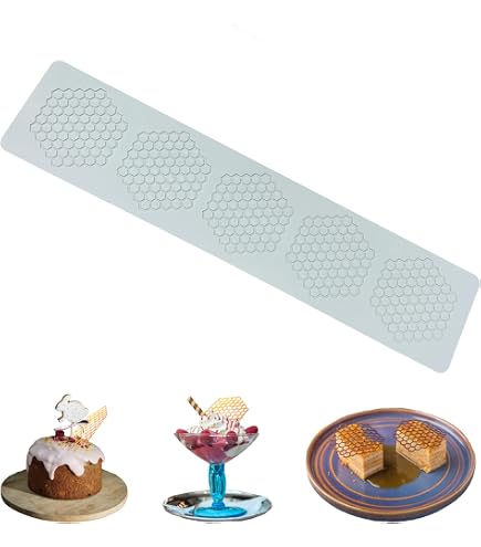Moule En Silicone Dentelle Bulles – Tapis De Fondant Ultra-Détaillé Pour Chocolat, Pâte à Sucre & Gâteaux (Lot De 2 Tailles : Anneaux Élégants)